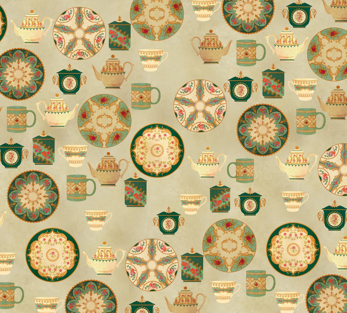 India Circus by Krsnaa Mehta All About Tea Wallpaper