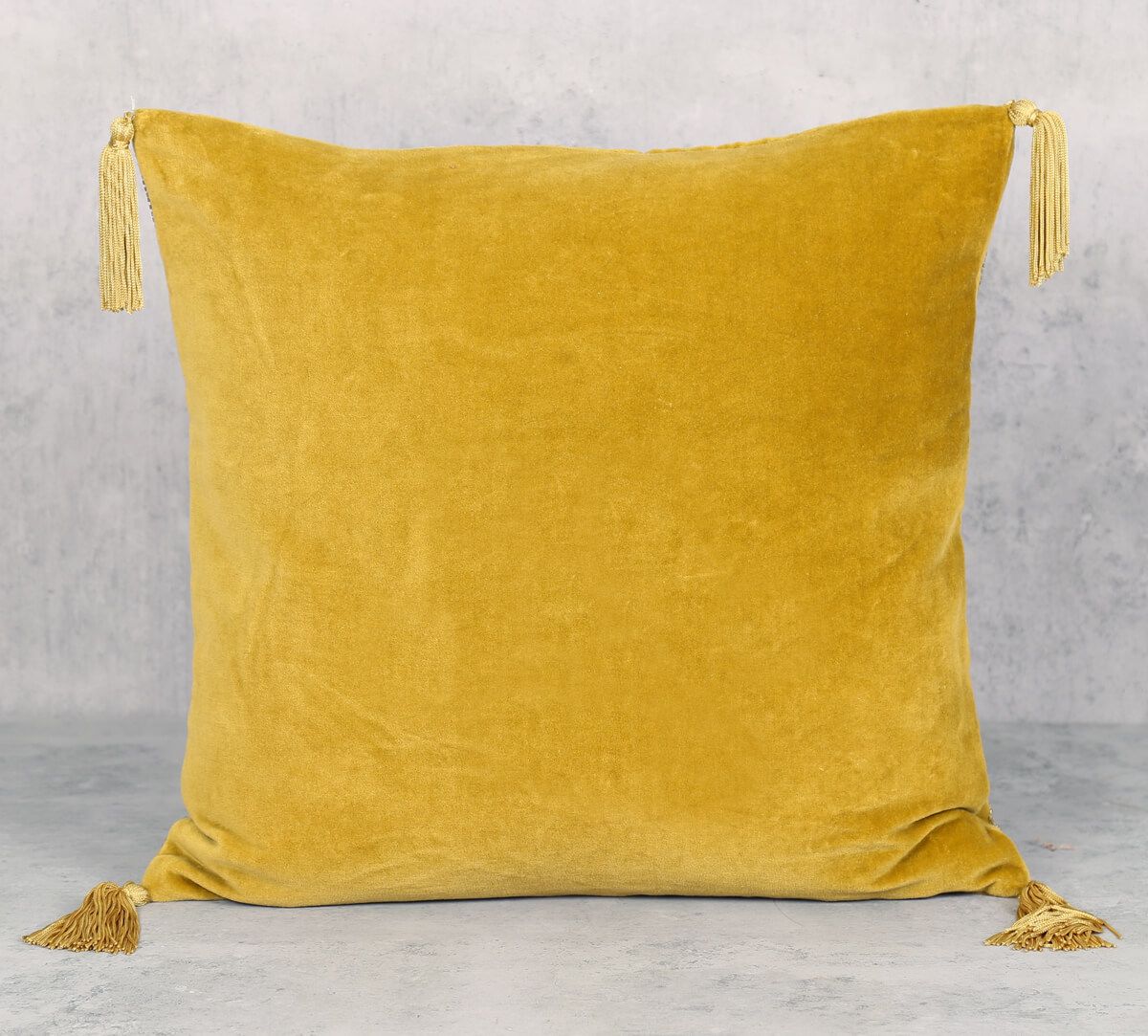 India Circus by Krsnaa Mehta Aureolin Decorated Adorn Cushion Cover