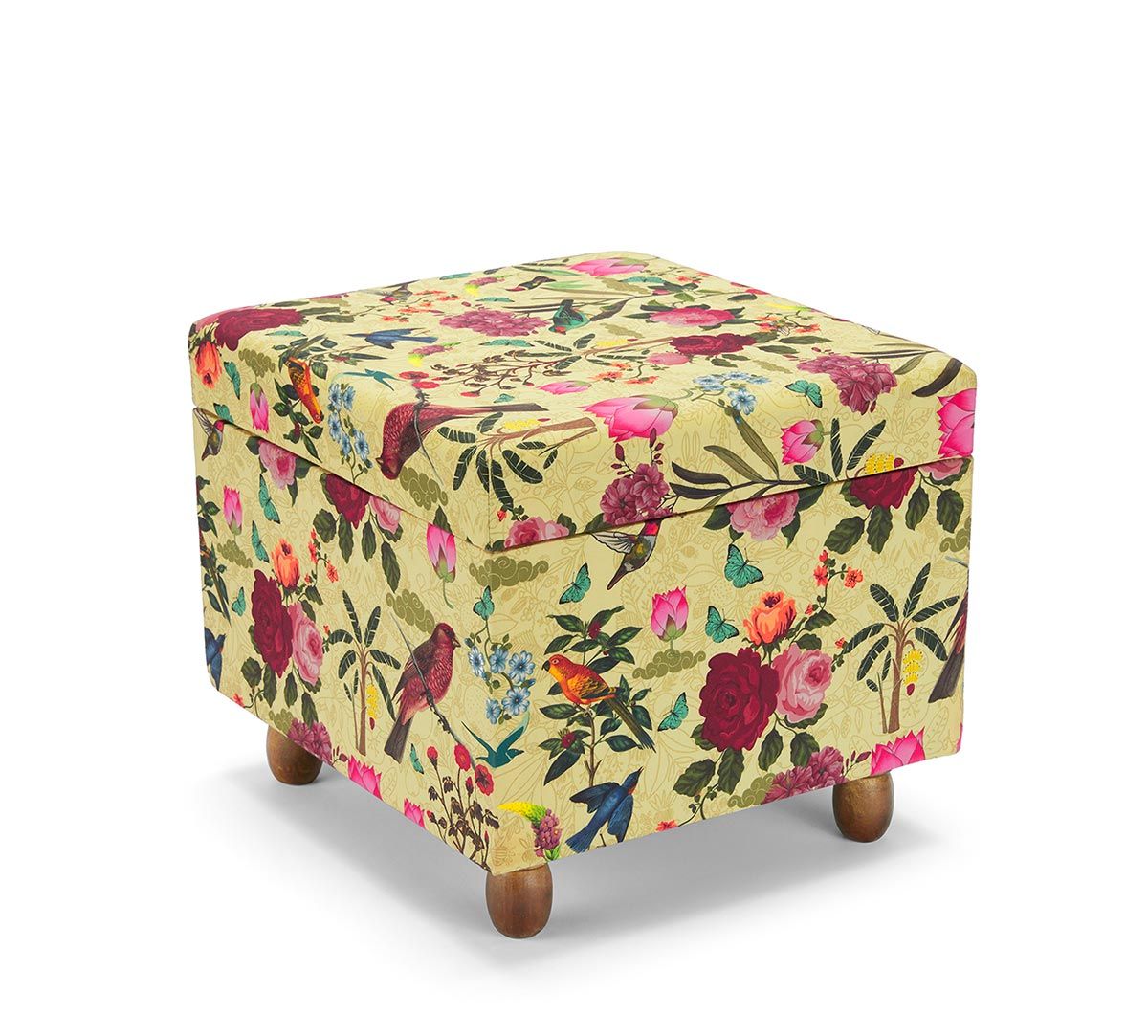 India Circus by Krsnaa Mehta Bird Land Storage Pouffe