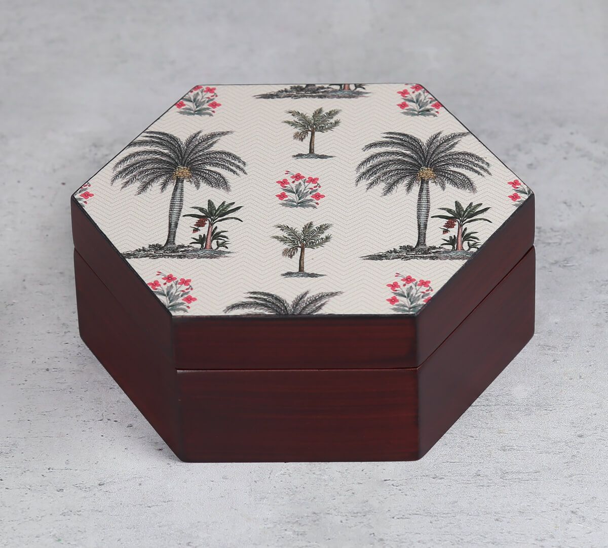 India Circus by Krsnaa Mehta Chevron Palms Storage Box