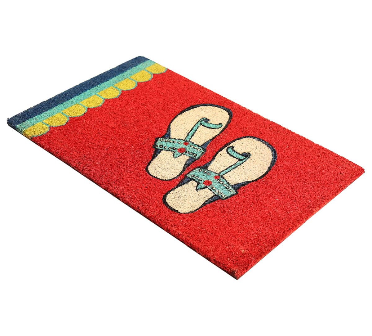 India Circus by Krsnaa Mehta Funky Slippers Red Doormat