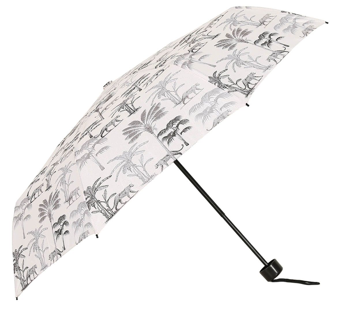 India Circus by Krsnaa Mehta Grayscale Safari 3 fold Umbrella