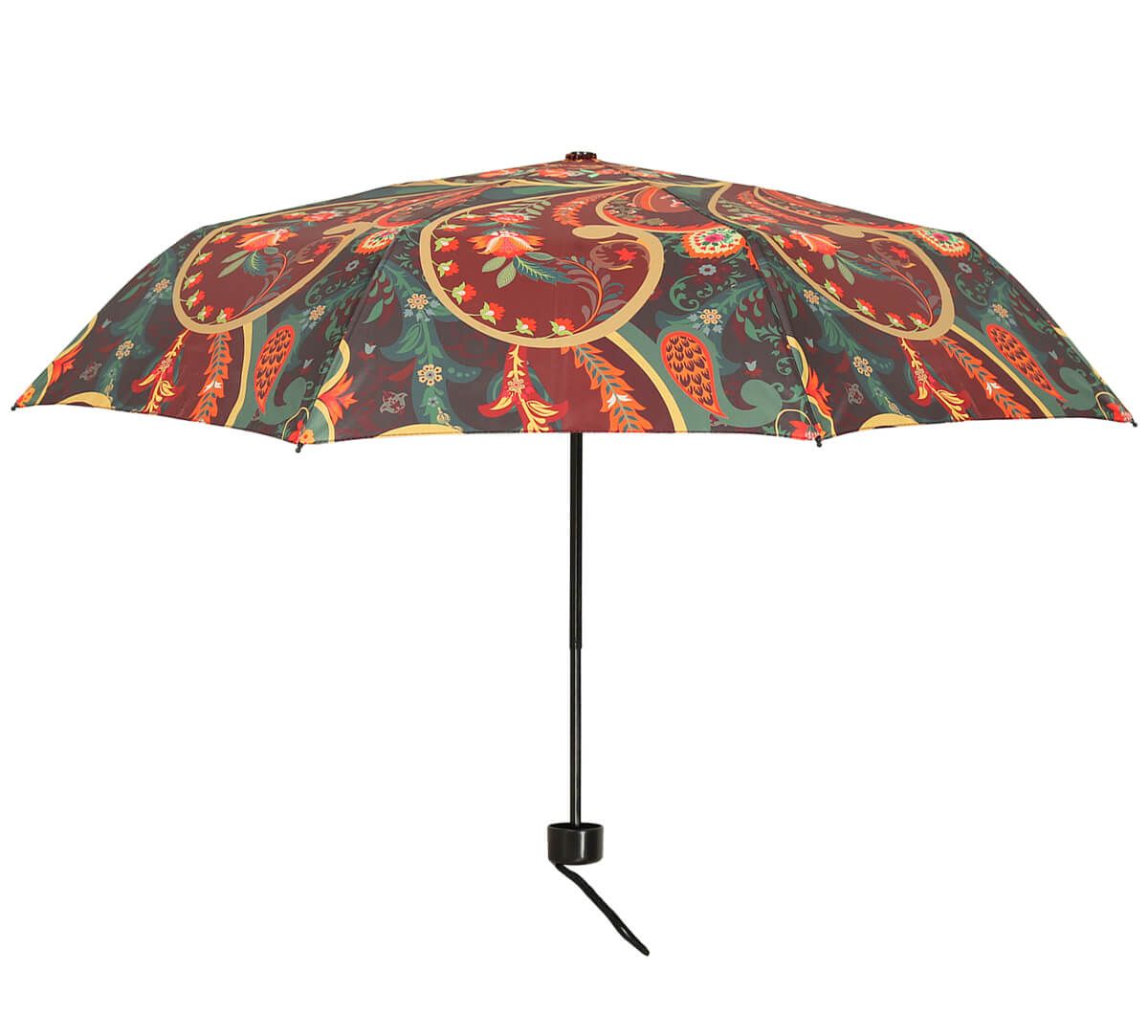 India Circus by Krsnaa Mehta Paisley Romance 3 fold Umbrella