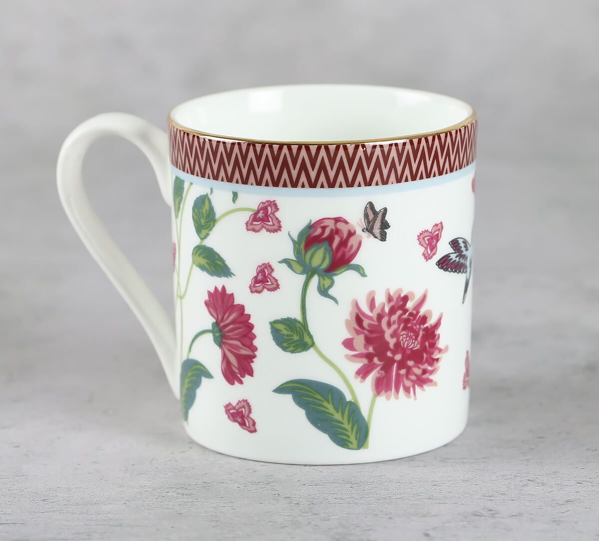 India Circus by Krsnaa Mehta Petal Perfection Snack Platter & Coffee Mug Set