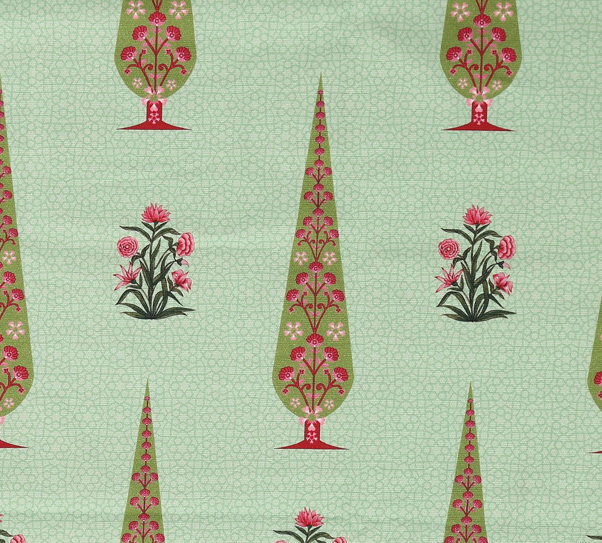 India Circus by Krsnaa Mehta Poppy Conifer Full Length Curtain