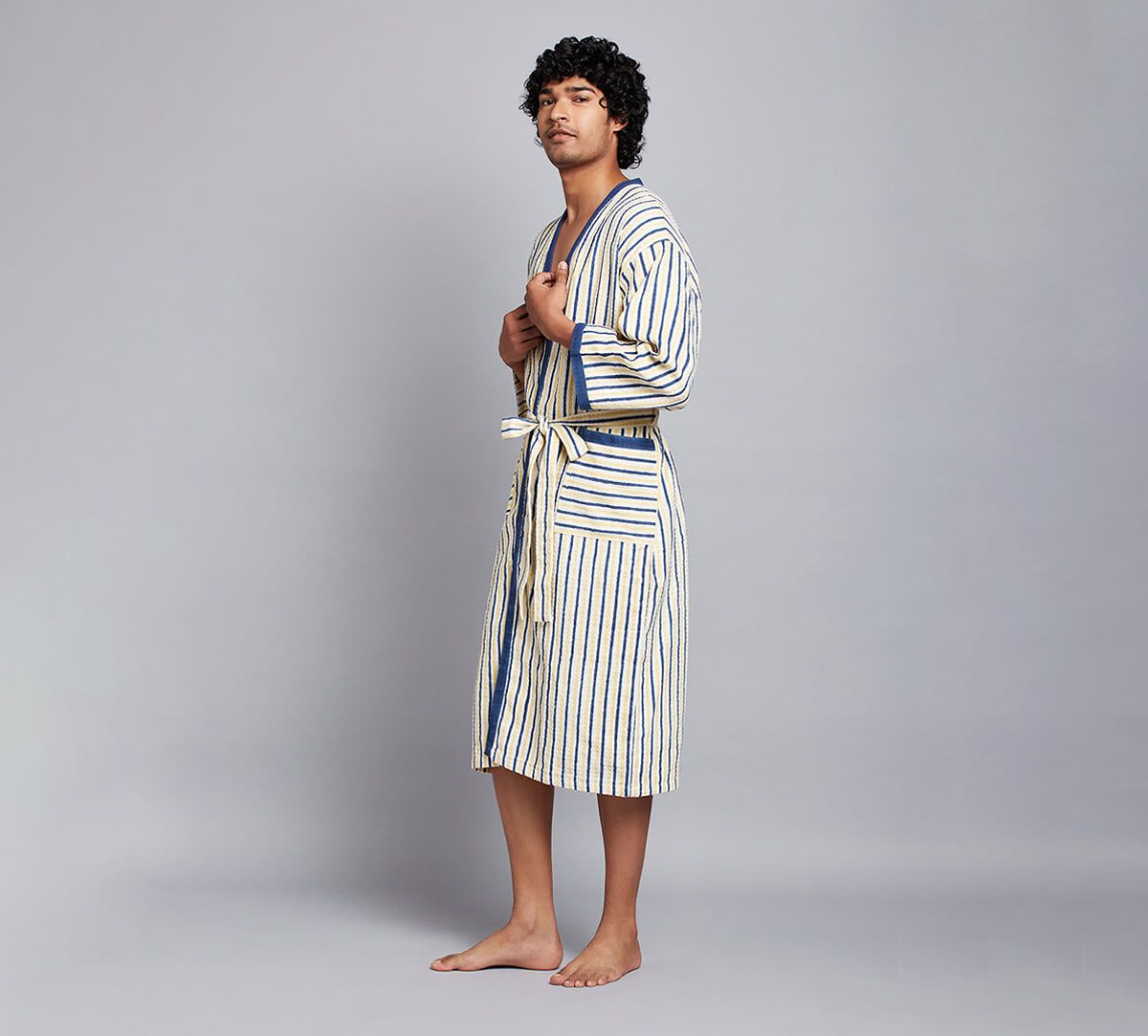 India Circus by Krsnaa Mehta Zenith Stripes Bathrobe