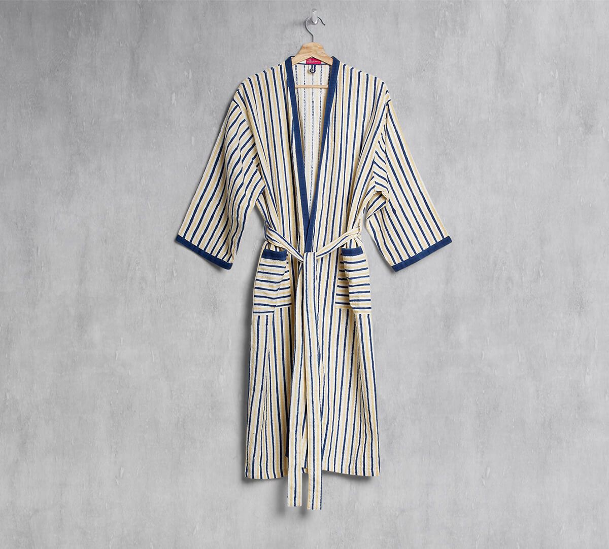 India Circus by Krsnaa Mehta Zenith Stripes Bathrobe