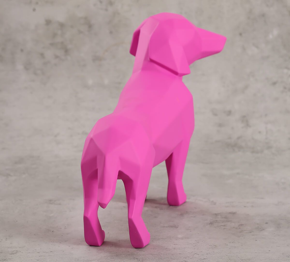 India Circus Neon Pink Dachshund Figurine