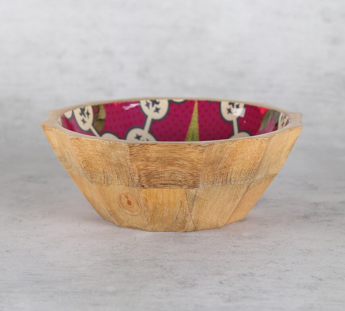 India Cricus by Krsnaa Mehta Clover's Knotty Play Small Wooden Bowl