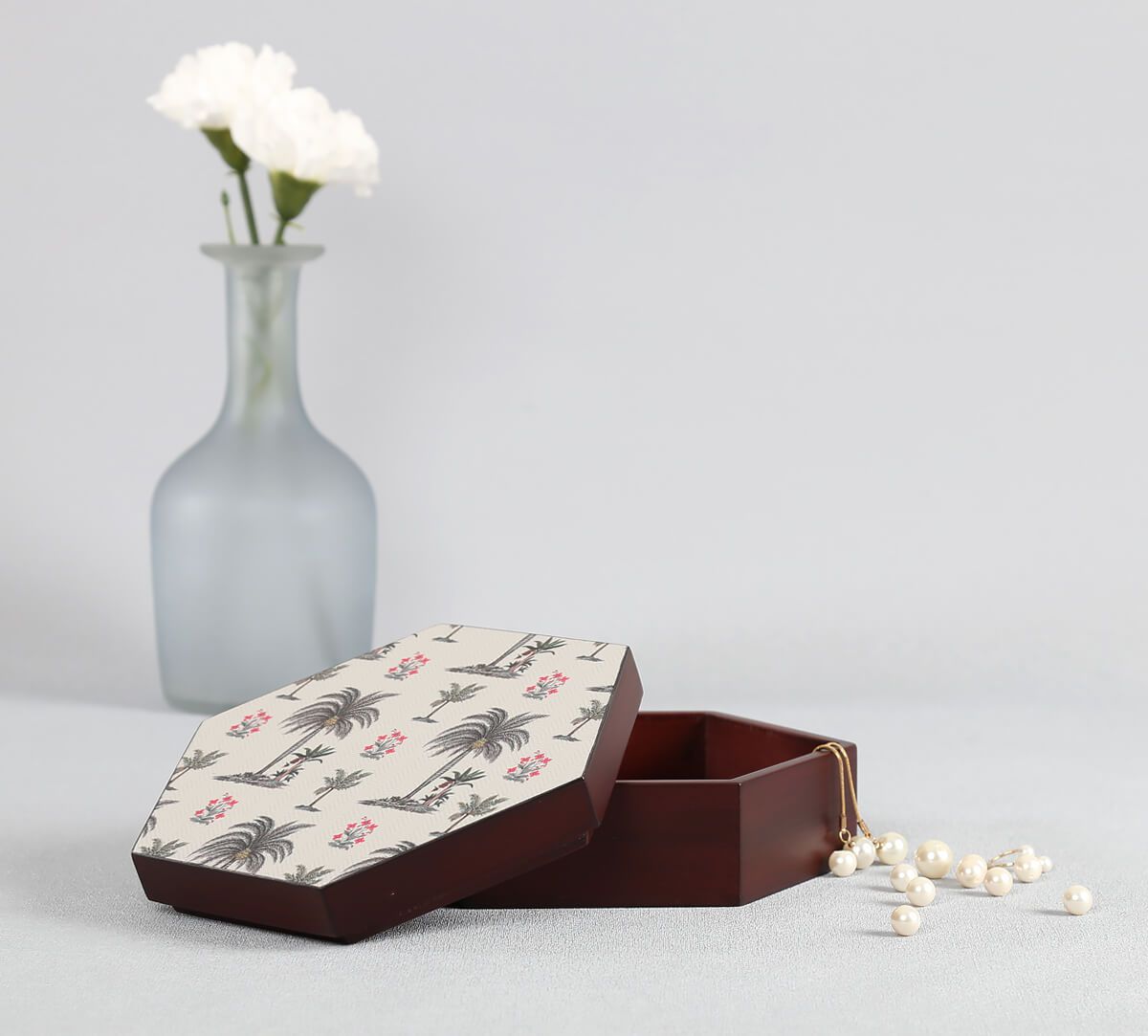 Chevron Palms Storage Box