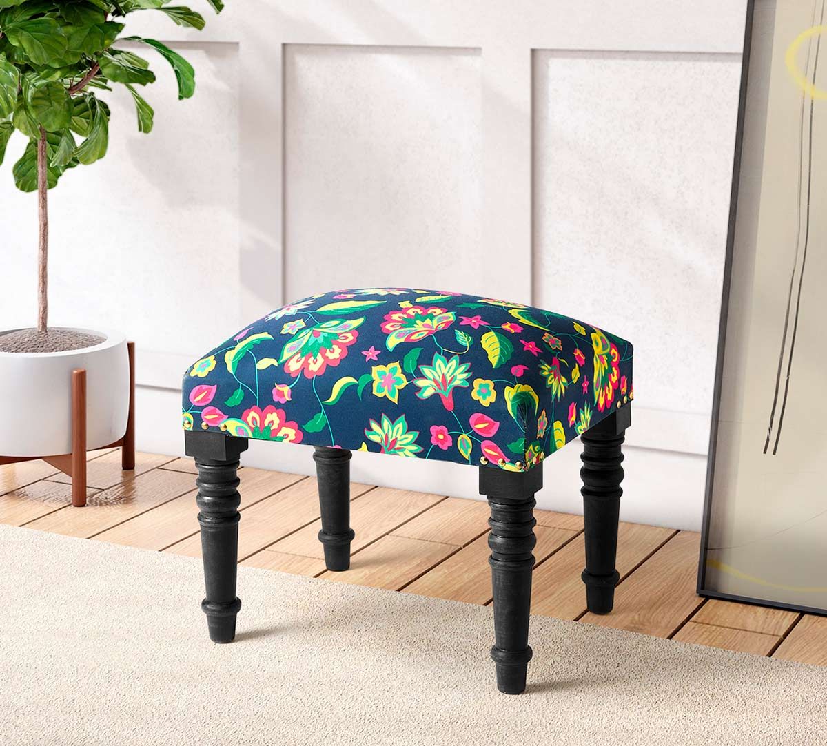 Cyanic Pop Burst One Seater Pouffe