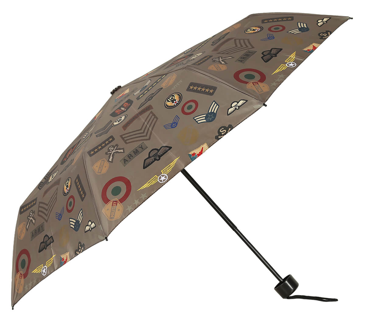 India Circus by Krsnaa Mehta Army Badges Rush 3 fold Umbrella