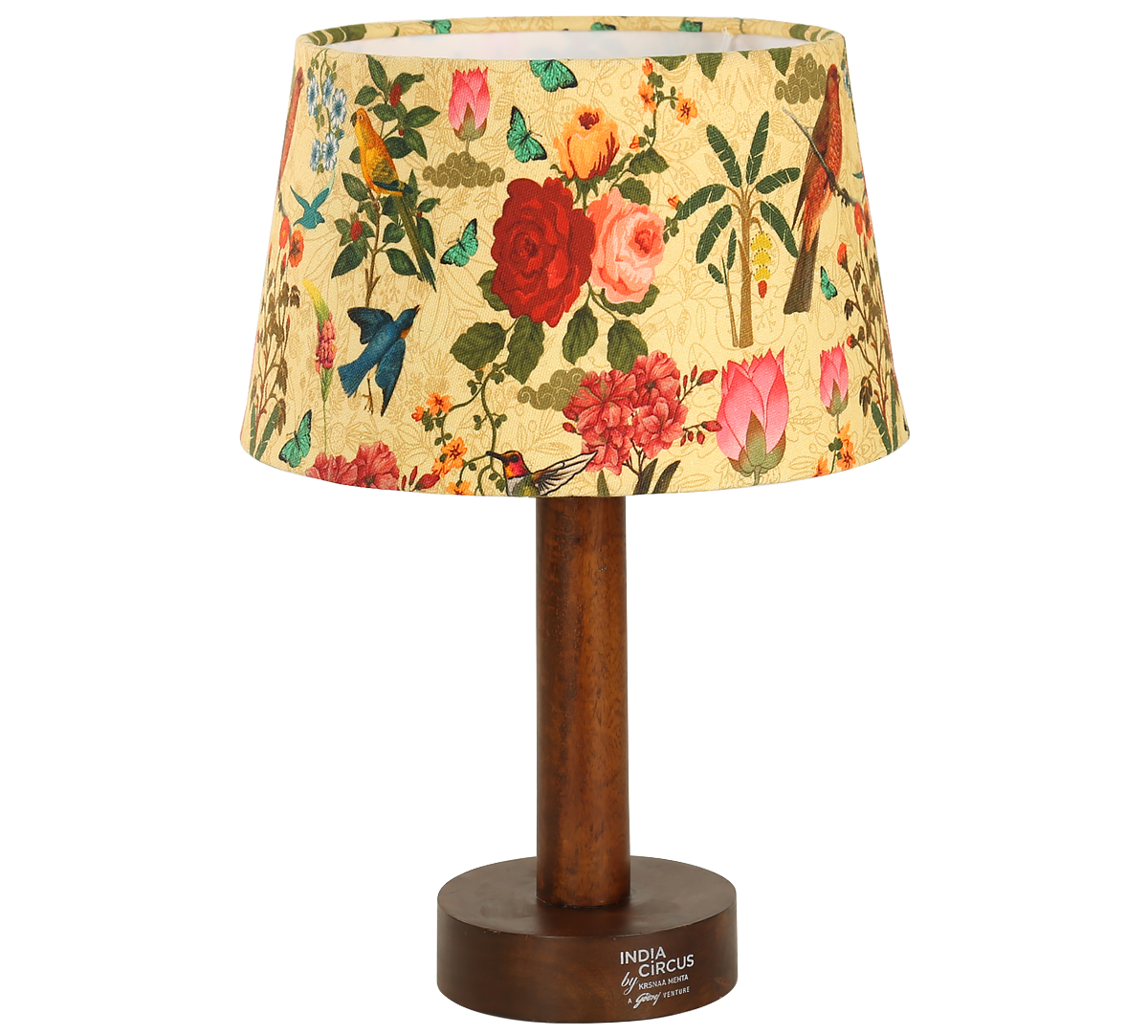 India Circus by Krsnaa Mehta Bird Land Drum Table Lamp