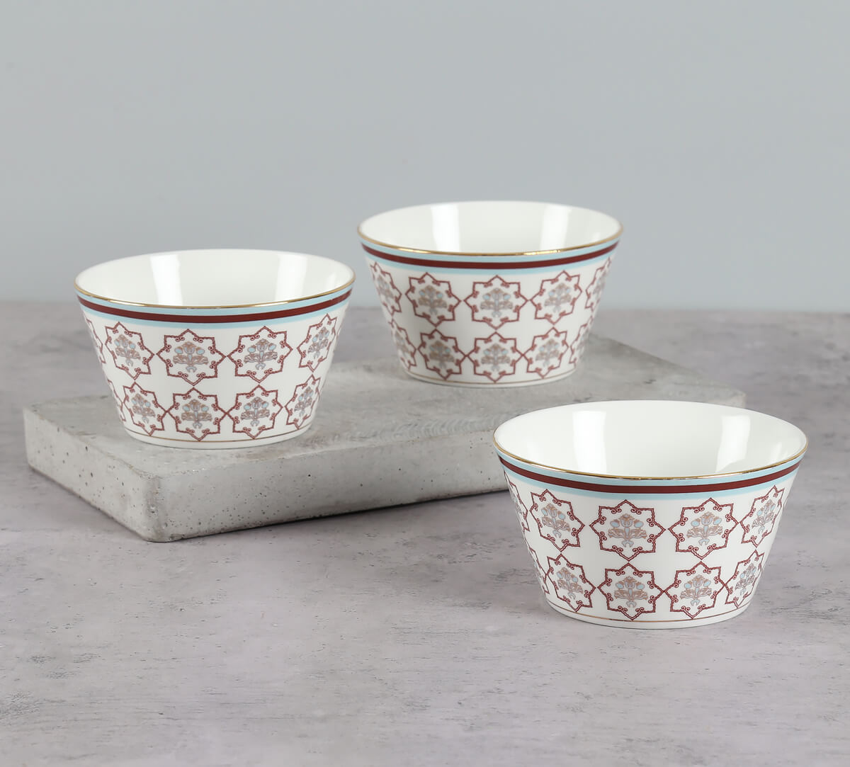 India Circus by Krsnaa Mehta Petal Perfection Nikko Bowl Set of 3