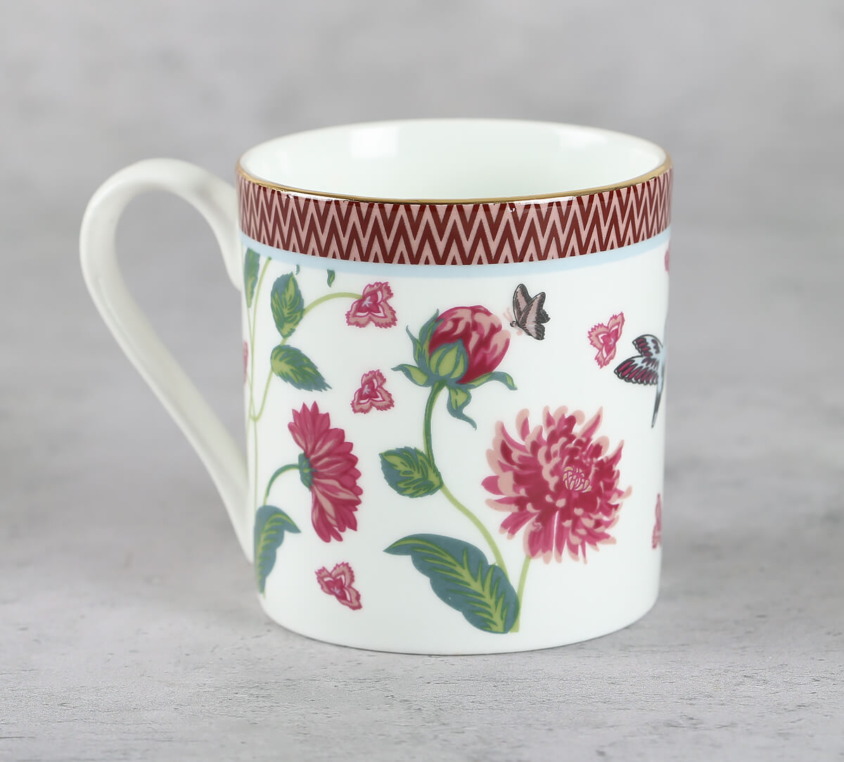 India Circus by Krsnaa Mehta Petal Perfection Snack Platter & Coffee Mug Set