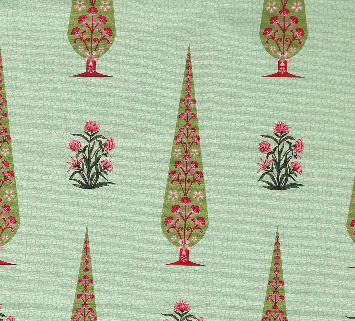 India Circus by Krsnaa Mehta Poppy Conifer Full Length Curtain