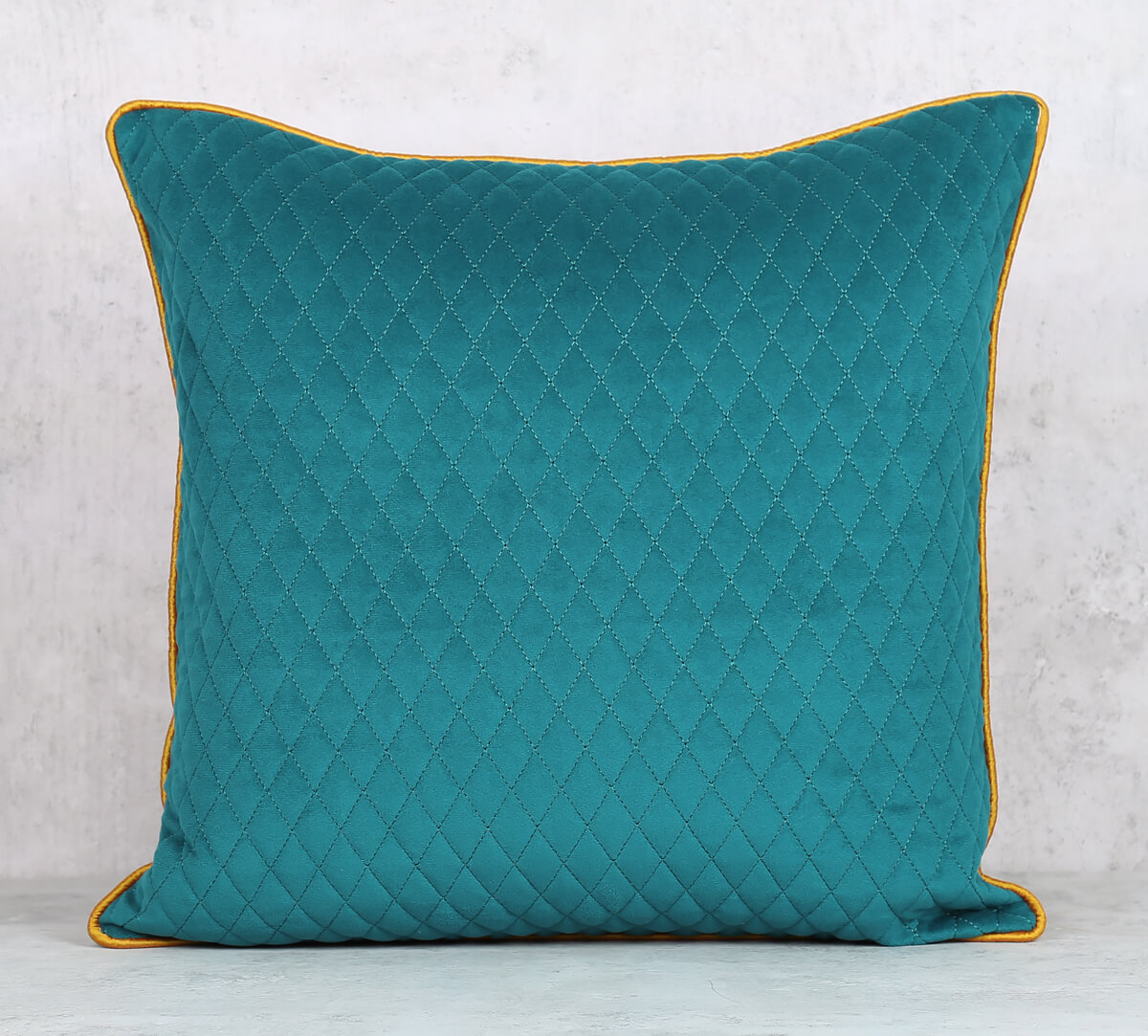 India Circus by Krsnaa Mehta Teal Spades Cushion Cover