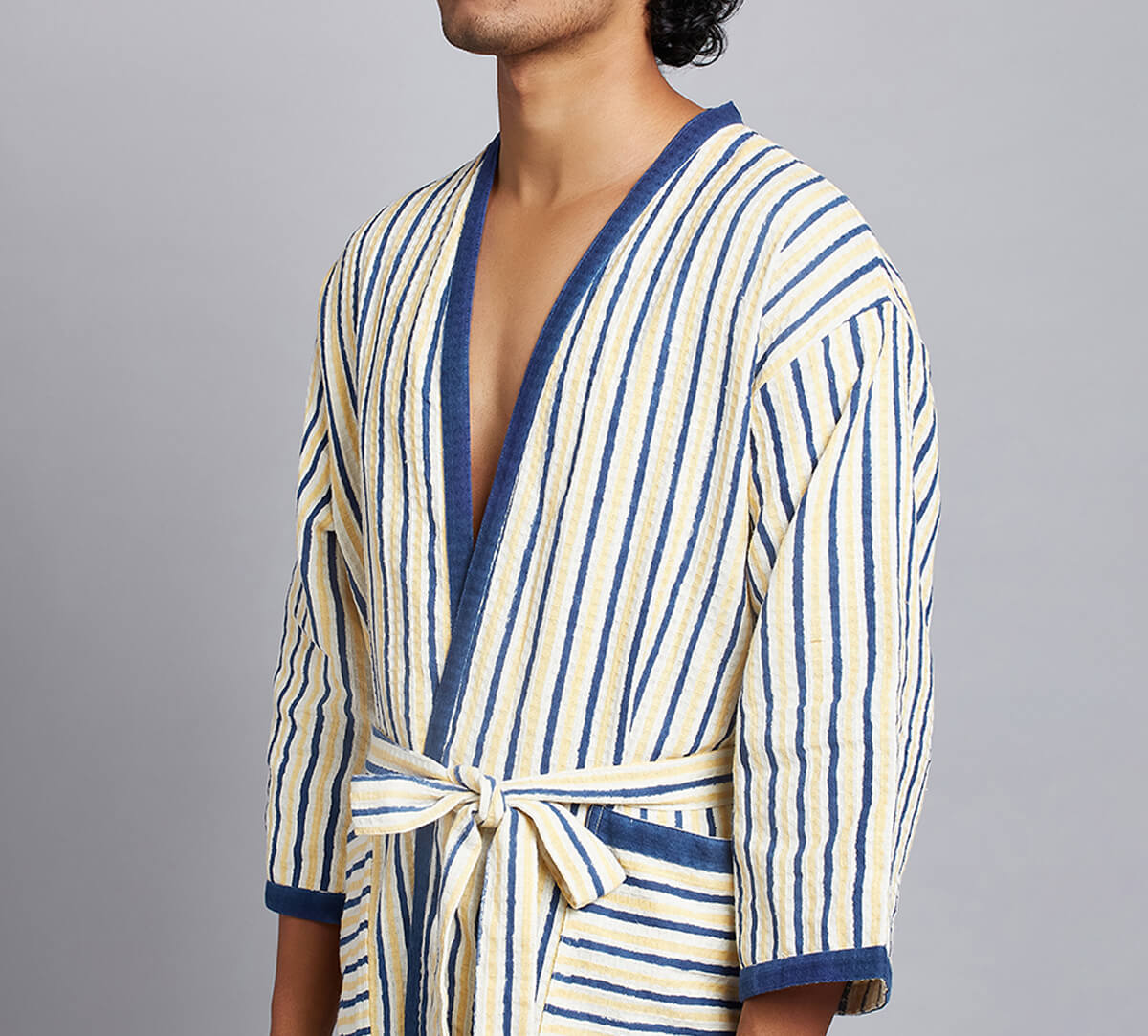 India Circus by Krsnaa Mehta Zenith Stripes Bathrobe