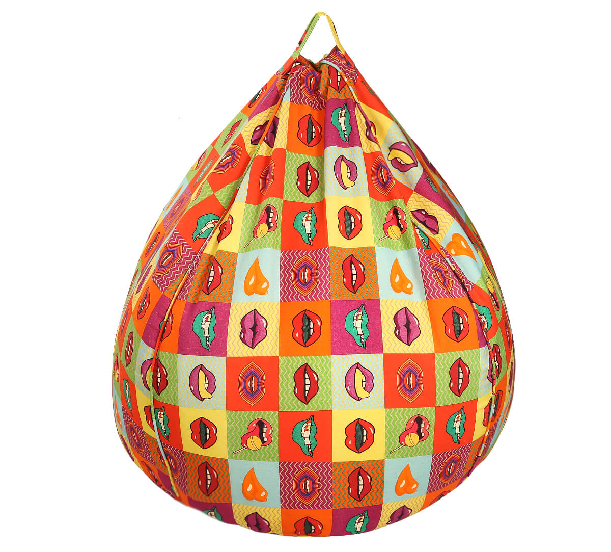 India Circus Popsicle Lips Bean Bag Cover