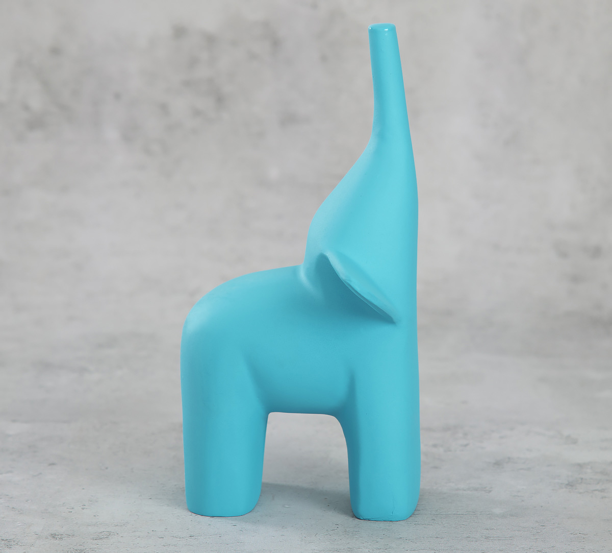 India Circus The Sky Blue Happy Elephant Figurine