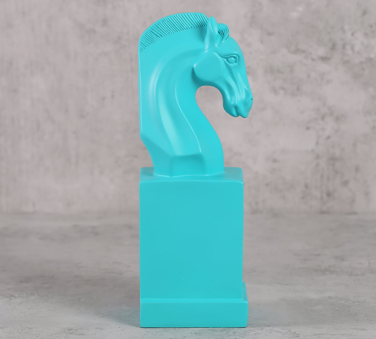 India Circus Turquoise Horse Head Figurine