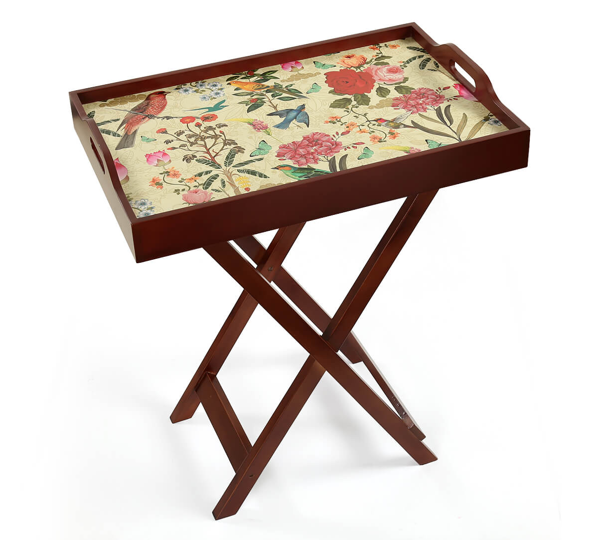 India Circus by Krsnaa Mehta Bird Land Tray Table